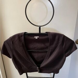 ANN TAYLOR light Sweater crop top Brown Size Large #A18